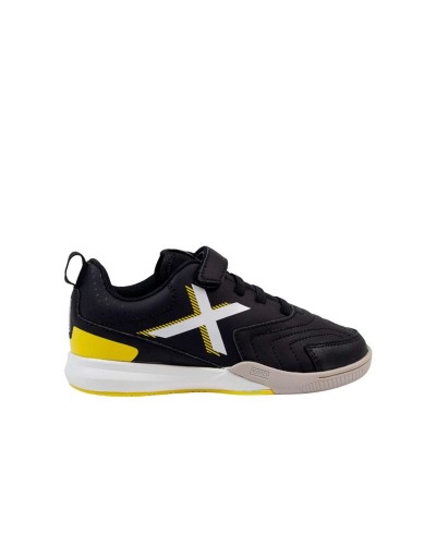 Chaussures de Futsal pour Enfants Munich Rondito Kid Elastic Laces Noir