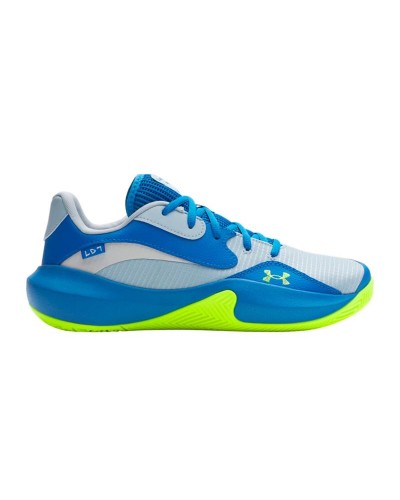 Basketbalschoenen voor Volwassenen Under Armour Lockdown 7 Blauw