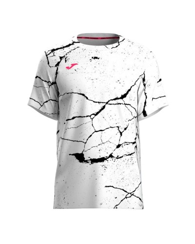 Heren-T-Shirt met Korte Mouwen Joma Sport R-Night Pro Wit Zwart