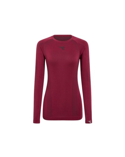 Tee-shirt Manches Longues Femme Diadora Stratozero Marron Running
