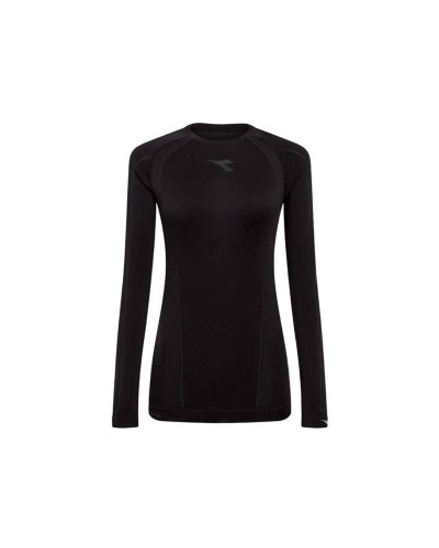 Tee-shirt Manches Longues Femme Diadora Stratozero Noir Running