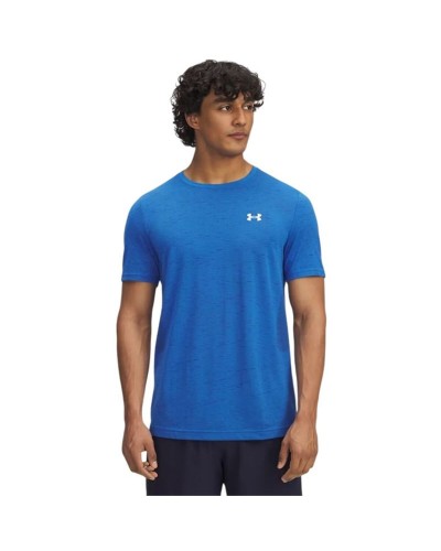 Camiseta de Manga Corta Hombre Under Armour Vanish Seamless Azul