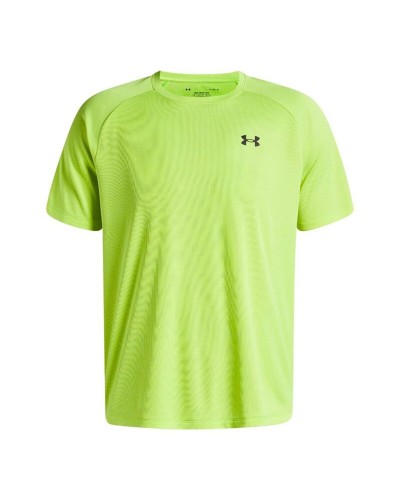 Maglia a Maniche Corte Uomo Under Armour Tech Textured Verde limone