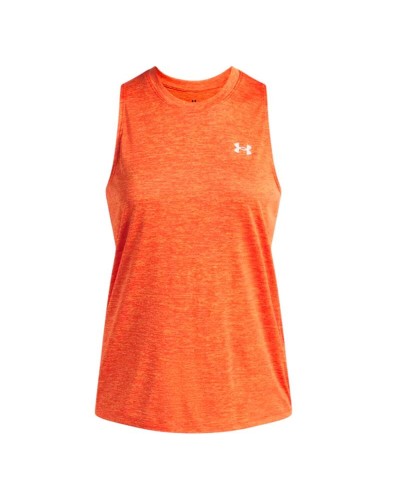 Ärmlös sporttröja Dam Under Armour Tech Tank Twist Orange Fitness