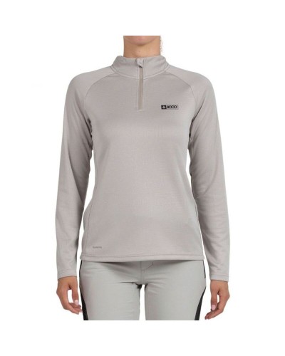 Dames T-shirt lange mouwen +8000 Lua Lichtgrijs