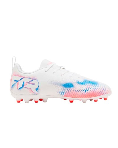 Childrens Football Boots Puma Future 8 Play Mg White