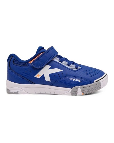 Chaussures de Futsal pour Enfants Kelme Final Elastic Indoor Bleu