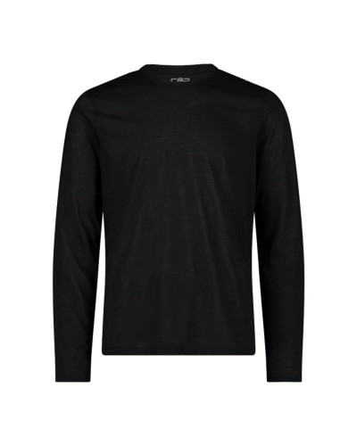 Herren Langarm-T-Shirt Campagnolo Schwarz