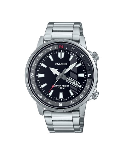 Miesten rannekellot Casio MTD-130D-1A4VDF Hopeinen (Ø 44 mm)