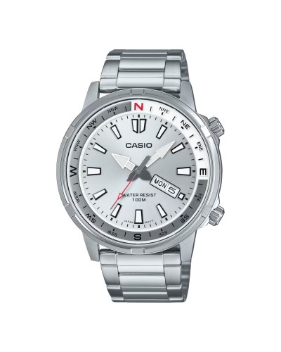 Horloge Heren Casio MTD-130D-7AVDF Zilverkleurig (Ø 44 mm)