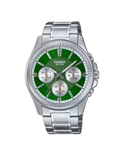 Miesten rannekellot Casio MTP-1375D-3A Hopeinen (Ø 42 mm)