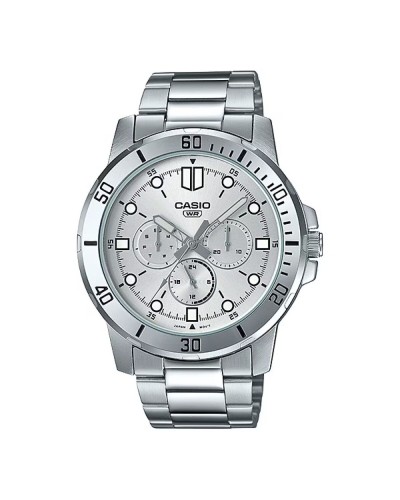 Herrenuhr Casio MTP-VD300D-7EUDF Silberfarben (Ø 45 mm)