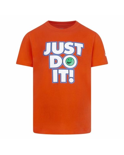 T-shirt à manches courtes enfant Nike Smiley Just do it Ss Orange