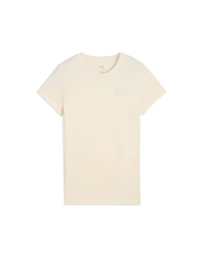 T-shirt med kortärm Dam Puma Essentials Elevated Beige