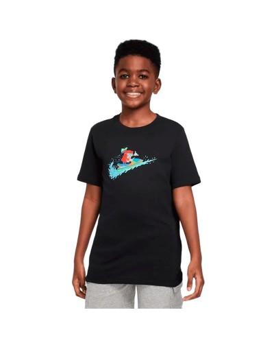 Lasten Lyhythihainen paita Nike Sportswear Big Musta