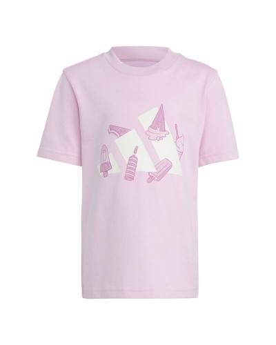 Kurzarm-T-Shirt für Kinder Adidas Lk Ice Rosa