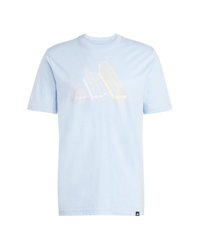 Herren Kurzarm-T-Shirt Adidas Ice Hellblau