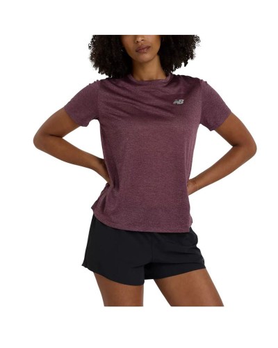 Women’s Short Sleeve T-Shirt New Balance Plum