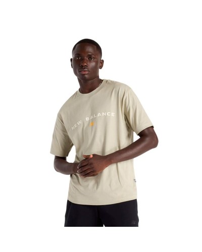 Miesten T-paita New Balance Reimagined Graphic 1 Vaaleanharmaa