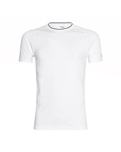 Camiseta de Manga Corta Hombre Wilson Wilson Team Seamless Crew Blanco Pádel