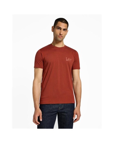 Heren-T-Shirt met Korte Mouwen Lee Lee Medium Wobbly Bruin