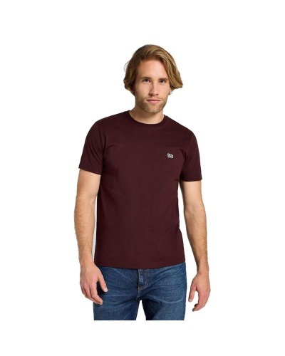 Miesten T-paita Lee Patch Logo Velvet Beet Ruskea