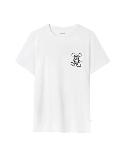 T-shirt med kortärm Herr Jimmy Lion Keith Haring x Jimmy Lion Vit