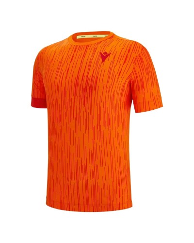 T-shirt med kortärm Herr Macron Start Cc Juan II Orange Padel