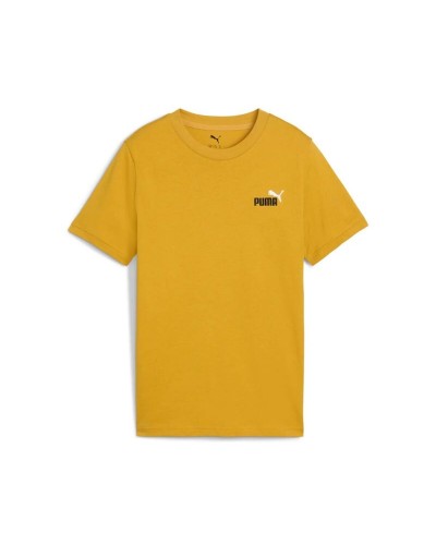 Child's Short Sleeve T-Shirt Puma Essentials 2 Color Golden