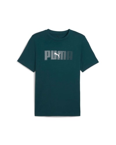 Camiseta de Manga Corta Hombre Puma Essentials Logo Lab Azul