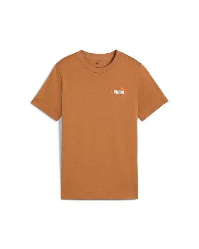 T-Shirt met Korte Mouwen voor kinderen Puma Essentials 2 Color Karamel