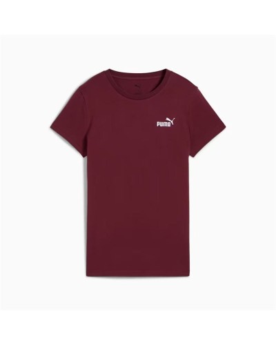Damen Kurzarm-T-Shirt Puma Essentials Small Dunkelrot