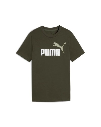 T shirt à manches courtes Enfant Puma Essentials 2 Color No.1 Log Olive