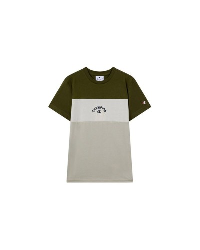 Maglia a Maniche Corte per Bambini Champion Icons Plus Oliva