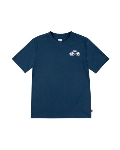 Child's Short Sleeve T-Shirt Levi's Lvb Speed Trials Tee Blue