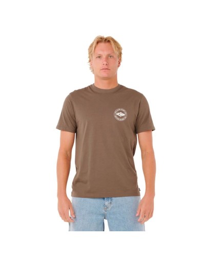 T-shirt à manches courtes homme Rip Curl Staple Marron Clair