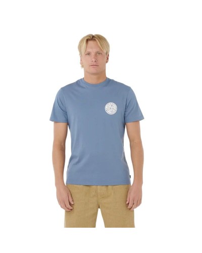Men’s Short Sleeve T-Shirt Rip Curl Drifter Tee Blue