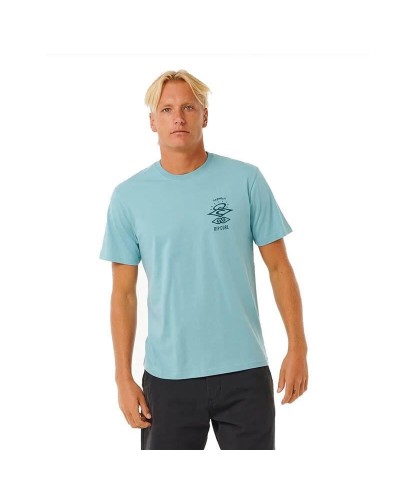 T-shirt à manches courtes homme Rip Curl Search Icon Tee Vert