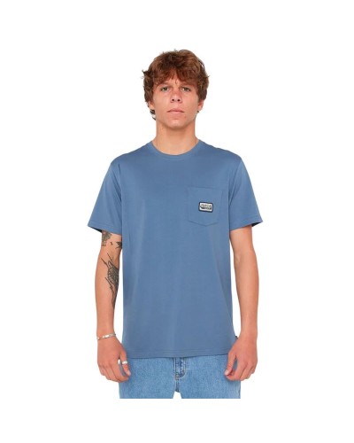 Camiseta de Manga Corta Hombre Rip Curl Sportline Badge Ss Tee Añil
