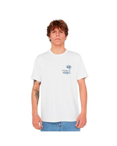 T-shirt med kortärm Herr Rip Curl Sportline Tubular Tee Vit
