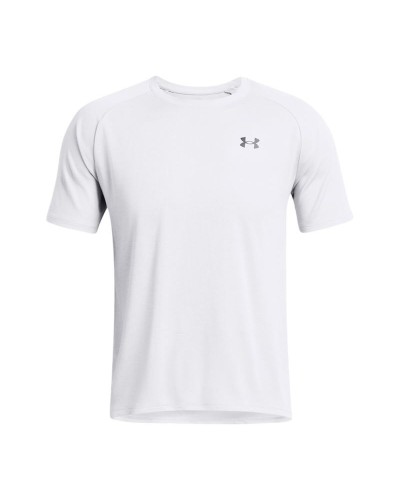 Herren Kurzarm-T-Shirt Under Armour Tech Textured Weiß