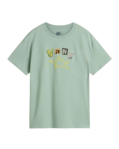 Damen Kurzarm-T-Shirt Vans Blau