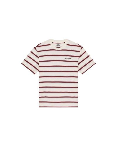 Herren Kurzarm-T-Shirt Dickies York Stripe Ss Weiß