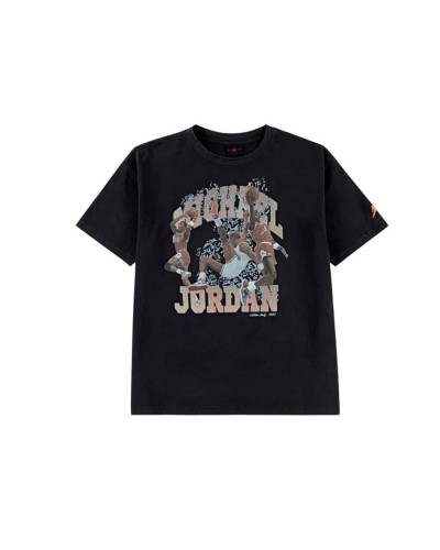 T shirt à manches courtes Enfant Jordan Mj Flt Ess Wsh Noir