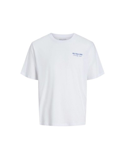 Heren-T-Shirt met Korte Mouwen Jack & Jones Jjninety Ss Crew Wit