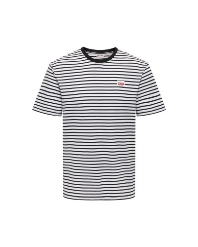 Miesten T-paita Only & Sons Onsdawson Reg Stripe Musta
