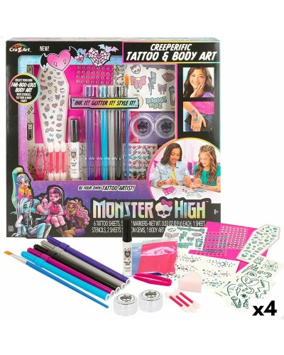 Studio de mode Monster High Creeperific Tatouages Temporaires