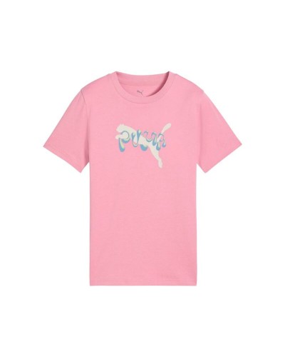 T-Shirt met Korte Mouwen voor kinderen Puma Tweenerverse Graphic Roze