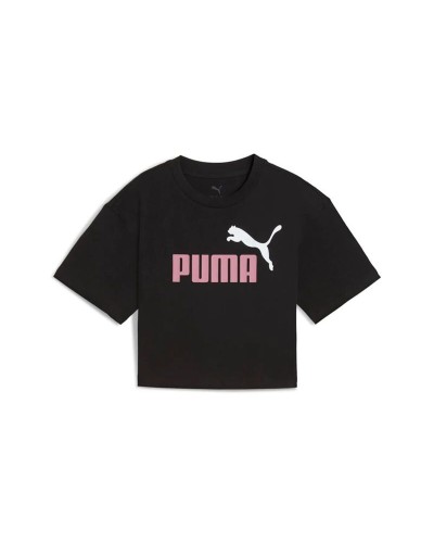 Maglia a Maniche Corte per Bambini Puma Essentials 2 Color No. 1 Nero
