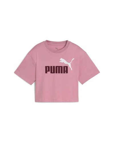 Kurzarm-T-Shirt für Kinder Puma Essentials 2 Color No. 1 Rosa